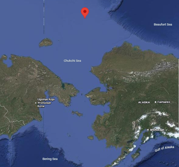 Map of Station 194 of the Tara Oceans Polar Circle expedition in 2013